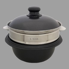 派樂 遠紅外線備長炭養生梅花鍋 贈304不鏽鋼蒸籠-海鮮塔萬用蒸鍋 煎滷炒燉煲湯鍋 鈦合金超導熱不沾鍋, 1個, 單層蒸籠