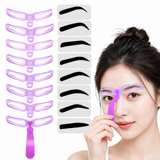 리너쉬 눈썹 그리기 가이드 예쁜눈썹 고정 틀 모음, 1개, 퍼플