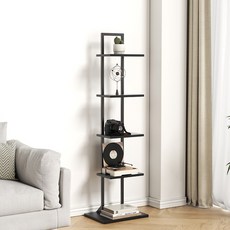 소하임 인테리어 스탠딩 선반, 올블랙, 5단