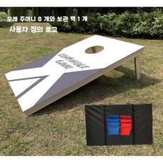 콘홀 게임 휴대용 빈백 놀이 축제 단체 야외 실내 샌드백 학교 접이식, 90x60cm 회색 삼각형, 1개
