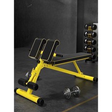 낙원굿즈 로망체어 블랙 코어 홈짐 가정용 기립근, 상세페이지 참고, 다기능 덤벨 벤치-무설치 접이식