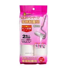 粘著膠帶 家居粘塵紙 補充包 160mm x 60周卷, 1個
