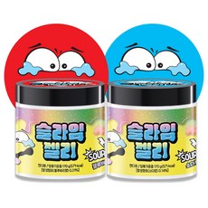 슬라임 젤리 블루베리 소다향 사우어 꾸덕젤리, 2개, 170g