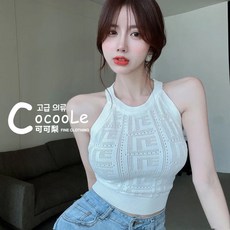 cocooLe 韓版針織削肩背心