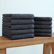 쉬라즈리빙 더소프트 호텔수건 120g 30수, 10개, 차콜그레이