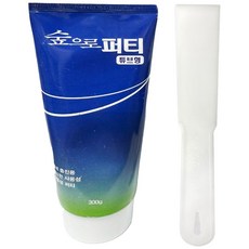 KCC 숲으로퍼티튜브형 300g 신속한 크랙 구멍 메꿈용 수용성 튜브형 퍼티 + 실리콘 밀대 플라스틱, 1개