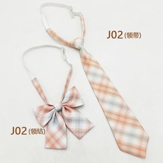日系學院風學生格子領帶免打 水手服JK制服領帶領結男女套裝J02(領結)默認顏色