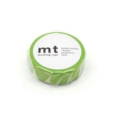 카모이 mt 1P MT01P513 매트 옐로우 그린 씰 마스킹 테이프, 1개