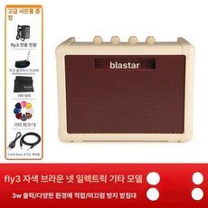 블랙스타 블루투스 호환 미니앰프 일렉기타 연습용, fly3 화이트 브라운 메시, 기본 색상