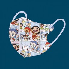 哪吒2魔童鬧海兒童口罩卡通動漫獨立包裝高顏值透氣可愛, 哪吒2【漫畫哪吒】適用3-12歲, 1個