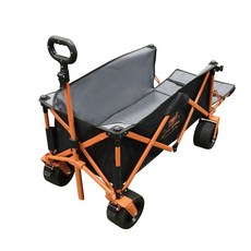 OUTDOORONE 馴鹿露營裝備推車-寬輪版, 橘色, 1個