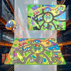 미니카 플레이매트 교통놀이 확장놀이 손자선물 대근육발달 교통놀이매트 자동차도로매트