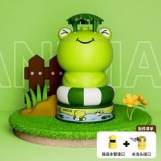 跨境飛天動物灑水器卡通小黃鴨沙灘噴水器兒童戶外升空戲水玩具, 1個, 如圖