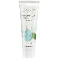 ANOLYA 冰晶舒緩沁涼凍膜 蘆薈保濕曬後修護凝凍, 1件, 100ml