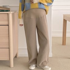 [당일출고] 수엠W 임부 기모안감 코듀로이 팬츠 복대형 골덴 와이드 임산부 바지 B070 모찌코듀팬츠