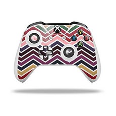 XBOX One SX 컨트롤러와 호환되는 WraptorSkinz 데칼 비닐 스킨 랩 - Zig Zag Colors 02 컨트롤러 미포함, XBOX One SX 컨트롤러와 호환되는 Wraptor