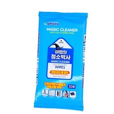 얼룩때 마법의청소박사 30매 다용도 클리너티슈 기름때 찌든때 세정용, 본상품, 1개