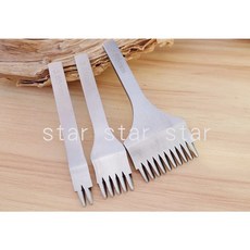 小橙子 法式菱斬 皮革工具, 1個, 2+5+10齒 一組,3.38