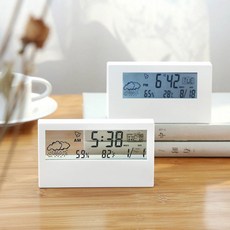 탁상시계 온도습계 디지털 Z19011 s444 조명LED [1EA 또는 1set 구성], A 화이트조명