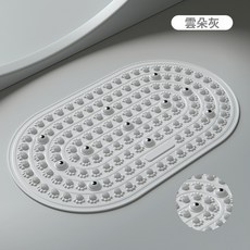 液態指壓板超慢跑液態軟硅膠足底按摩墊原地跑步用腳底經絡趾壓板, 煙雨灰【(40*60)全新實心液態軟膠+加大磁石】:見圖, 1個