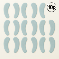 덴코 위생 방수 극세사 붙이는 변기시트 커버, 블루, 10개