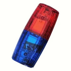 충전식 LED 안전 경광등 클립형 어깨 경고등 휴대용 순찰, 투톤, 1개