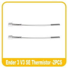 크리에이티 엔더 3 V3 SE 서미스터 히팅 튜브 카트리지 히터 24V 40W 및 서미스터 260 ° C 3D 프린터 부품, 4)2PCS-Thermistor