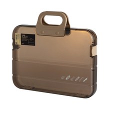 A4 手提 文件收納盒(mina百貨), 咖啡, 1個