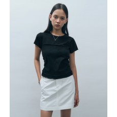 매장정품 몽돌 MONGDOL 수피마 코튼 튜브탑 레이어드 반팔 티셔츠 블랙 MDTS077BLACK 129116