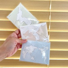 (2개) 지도 백지도 포스트잇 우리나라 지도 세계지도 한국사 한국지리 역사 통합사회 중학생 고등학생, 세로 한반도 지도 포스트잇 메모지 2개