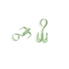4구 가방 넥타이 벨트 옷걸이 고리 후크 그린, 초록, 1개