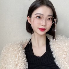VANANA2 럭셔리 진주 포인트 체인 방울 마스크줄 안경줄 2개 세트
