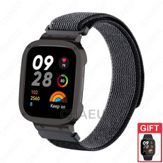 適用於 Redmi Watch 5/4/3 錶帶 尼龍透氣腕帶, 黑灰色,Redmi 手錶 2 Lite