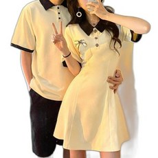 커플 시밀러룩 웨딩촬영 반팔 원피스 여행 셔츠 휴양지 바캉스 긴팔 하와이안 패밀리룩 드레스