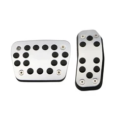 자동차 페달 가속 연료 브레이크 레스트 패드 커버 피에스타 2009 에코스포츠, 02 2Pcs AT