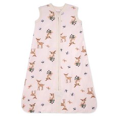 Burt's Bees Baby Beekeeper 입을 수 있는 담요 100% 유기농 면 포대 변환 가능 침낭, Sweet Doe