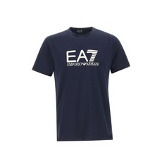 EA7엠포리오아르마니 코어 아이덴티티 로고 자수 티셔츠