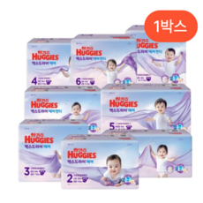 하기스 맥스드라이 에어 밴드형 공용 3단계 64매 2팩 128매 (1상자)