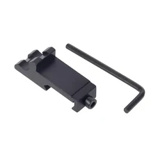 45도 각도 오프셋 사이드 어댑터 RTS 20mm 피카티니 레일 플래시라이트, 01 Black
