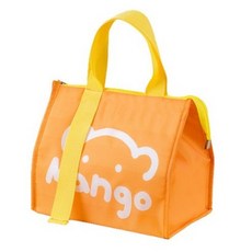 Scandihome 素色 學生 上班族 通勤 保溫 保冷 防水 迷你便當袋, 芒果橙, 1個