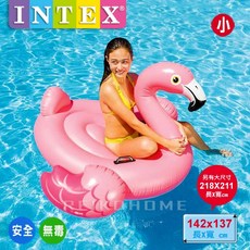 【INTEX原廠 造型水上漂浮 坐騎 】檢修服務(森野玩家) 戲水 游泳 浮圈 泳圈, 1個, 紅鶴坐騎(小)