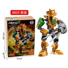 機器人 拚裝積木玩具 英雄工廠3 生化戰士2 絶版模型公仔 拚裝積木 機甲模型 機器人模型 公仔 手辦, 1個, 耐茲
