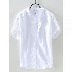 남자 모시옷 여름 계량 생활 남성 한복 인견옷 세트 반소매 중년 개량 삼베 카라 상의