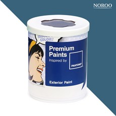 노루페인트 팬톤 실외 벽면 저광 페인트, 19-4127 Midnight, 1L, 1개