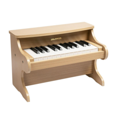 JALOKEE 핑크 원목 어린이 피아노 25건반 업라이트 유아 장난감 여아 생일 어린이날선물 볼륨 조절 가능, 1개, 내추럴 오크