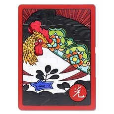 실버타운 미술교실 색칠놀이용 화투그림 빅퍼즐 복지회관 노인복지 돌봄센터 십자놀이, 1세트, 1인용, 04_똥광