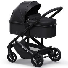 newyoo Infant Stroller with Bassinet Mode Nestro 516M Convertible Baby Strollers Reversible Seat, Black