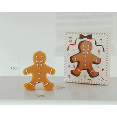 크리스마스 트리 양초 장식품 선물 소품 트리 장식 오브제, 1개, 67g, 진저쿠키(무향)