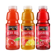 랭거스 449ml 혼합 12병(자몽6병+크렌베리6병), 1세트