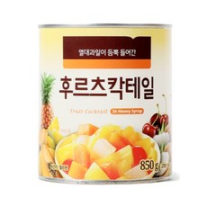 베스트코 후르츠칵테일 통조림, 5개, 850g